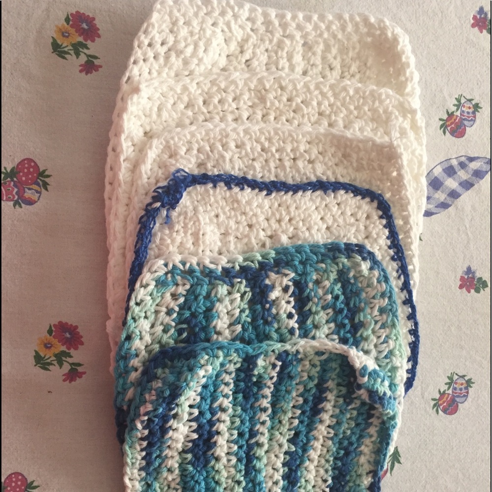 Hand crocheted Face cloths